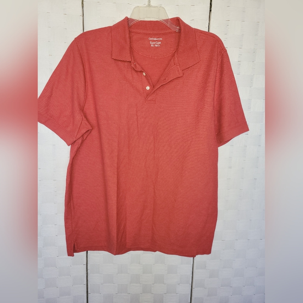 Croft & Barrow Men's Coral Polo Shirt XL